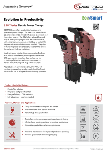 92W Series Electric Power Clamp Flyer_GB